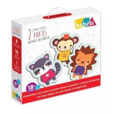 Imagem de Quebra Cabeça Duas Partes Animais E Floresta  - Brinquedo Educativo  P