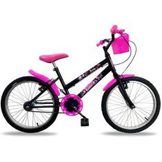 Imagem de Bicicleta infantil feminina  aro 20 natural comum preta - ROSSI BELA