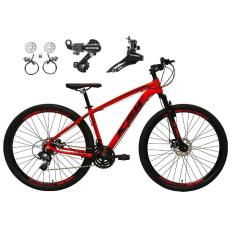Imagem de  Bicicleta aro 29 Ksw Xlt 24v Câmbios Shimano Freios Hidráulicos Garfo com Suspensão - Vermelho