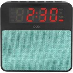 Imagem de Caixa de Som Bluetooth com Rádio Relógio Digital e Despertador 10w Wake CS100 - Verde
