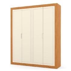 Imagem de Guarda Roupa Infantil Tutto New 4 Portas Freijó Off White - Matic