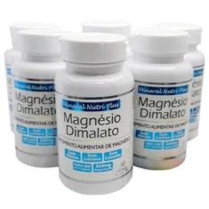 Imagem de Kit 6 Frascos Magnésio Dimalato Mineral Nutri Plus Quelato
