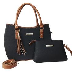 Imagem de Kit Bolsa Handbag Com Alça Removivel E Carteira Borzzi Wear