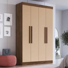 Imagem de Guarda-Roupa Solteiro Orlando 4 Portas 2 Gavetas Nude - Doripel