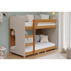 Imagem de Beliche Ema Montessoriana C/ Pés Nature/off White - Cimol