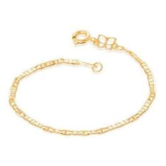 Imagem de Pulseira De Ouro 18K Masculina Infantil Para Bebe Ou Unissex Rommanel