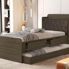 Imagem de Cama Bibox com Captonê Tamires - VJ Móveis