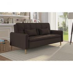 Imagem de Sofa Cama Donna Veludo Tukey Petroleo Matrix