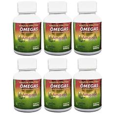 Imagem de Kit 6 Óleo De Avestruz Amazon Struthio - 60 Capsulas