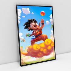 Quadro Decorativo Dragon Ball Goku Anime Desenho Com Moldura - Vital Q em  Promoção é no Buscapé