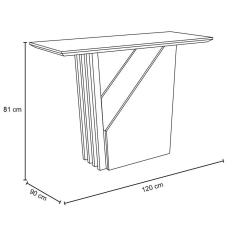 Imagem de Mesa De Jantar 4 Lugares 120cm Venetti N02 Ypê/Off White - Mpozenato