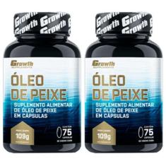 Imagem de Omega 3 75 Cápsulas Growth Supplements Kit 2 Potes