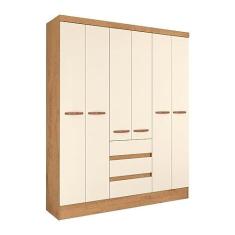 Imagem de Guarda Roupa/Roupeiro Barcellona 3650r Athenas Ne 6 Portas 3 Gavetas 202x164x45cm