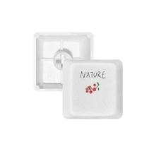 Imagem de Teclado mecânico de pintura Red Fruit Plant Island PBT branco OEM sem marcação