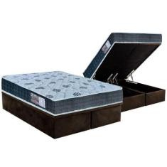 Imagem de Cama Box Baú King: Colchão Espuma D45 Orthoflex  / Ep Cecina + Base Cr