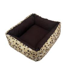 Imagem de Cama para Cães e Gatos CamaPet Patinha Marrom Tamanho M