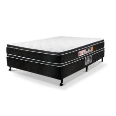 Imagem de Cama Box Casal Castor Black e White Air Double Face D33 138x188x54 + Box Castor