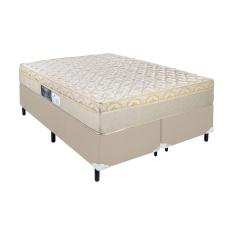 Imagem de Cama Box Bipartido Casal + Colchão Portobel De Mola Arezzo Gold Light