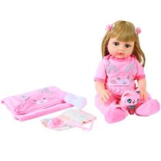 Imagem de Boneca Bebê Reborn Maya Toma Água e Faz Xixi - Lullaby