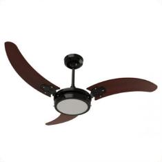 Imagem de Ventilador de Teto Infinity Soft Led 6000K Preto 3 Pás Tabaco 220V 200