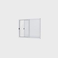 Imagem de Janela Veneziana de Correr Alumínio 3 Folhas Riobras 100cmx100cm Branco