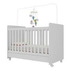 Imagem de Berço Americano 3 em 1 com Colchão Incluso Chantilly Multimóveis Bb0504bc Branco