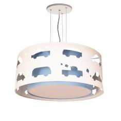 Imagem de Lustre Infantil Pendente Recorte Carrinhos -40x16  bebê