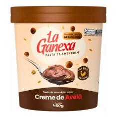 Imagem de Pasta Amendoim Creme De Avelã La Ganexa Whey Protein 450G