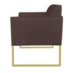 Imagem de Poltrona Marisa Suede Marrom