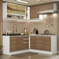 Imagem de Cozinha Completa 349002 Com Armário E Balcão Branco/Rustic
