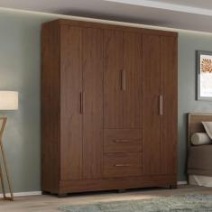 Imagem de Roupeiro Primordial Max 6 Portas 2 Gavetas Jacarandá