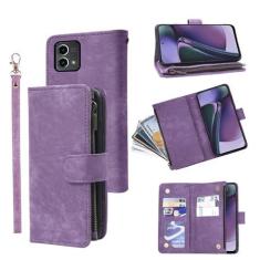 Imagem de Capa carteira compatível com Motorola Moto G Stylus 5G 2023 e suporte de cartão de crédito de couro vintage premium com suporte para celular e bolsa fólio para GStylus G5 XT2317DL feminino masculino