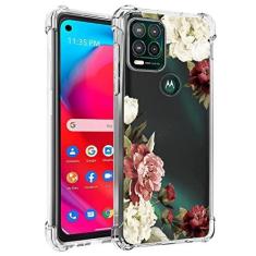 Imagem de Vavies Capa para Moto G Stylus 5G 2021 (Não serve para 4G) para meninas, fina, à prova de choque, transparente, macia, flexível, TPU, capa protetora para celular para Motorola Moto G Stylus 5G 2021