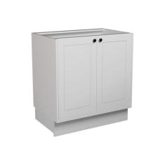 Imagem de Balcão de Cozinha sem Tampo Évora 2 PT Branco Ártico 80 cm