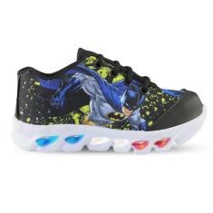 Imagem de tenis de led infantil masculino batman com luzinha meninos-Masculino