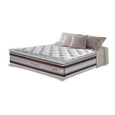 Imagem de Colchão King de Molas Ensacadas D33 com Pillow Top Cama Inbox Select 193x203x32 Café