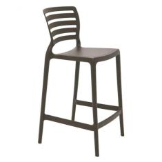 Imagem de Banqueta Alta Marrom Sofia Tramontina