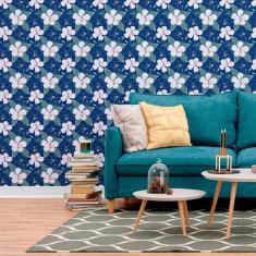Imagem de Papel de Parede Adesivo Floral N012078 Rolo 0,58X3,00M