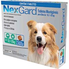 Imagem de Nexgard Antipulgas E Carrapatos Para Cães De 10 A 25Kg - 3 Tabletes -