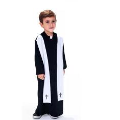 Imagem de Fantasia de Padre Infantil Menino Quadrilha casamento Festa Junina - A