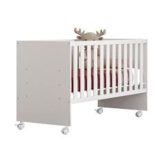 Imagem de Berço Reto Doce Sonho 3540 com Rodízios e Colchão 130x60  Carvalho Rus