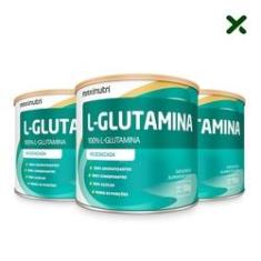 Imagem de Kit 03 Aminoácido L-Glutamina 300g 100% Pura Loja Maxinutri