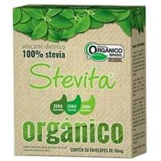 Imagem de Adoçante Stevia Orgânico Stevita Sachê 0,05g Caixa 50 Unidades