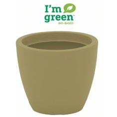Imagem de Vaso Com Prato Asteca 38 Cm Em Polietileno Verde Im Green Bio Based Tramontina