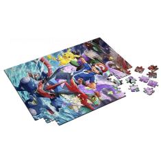 Imagem de Quebra Cabeça Personalizado Pokemon Ash e Greninja 60 Peças