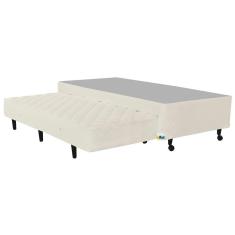 Imagem de Base Box para Colchão Solteiro Itaflex Lyon com Cama Auxiliar 42x96x203 cm - Bege