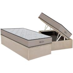 Imagem de Conjunto Box Baú Solteiro: Colchão Espuma Orthoflex D33 Milão + Base CRC Suede Clean(88x188)