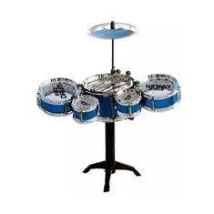 Imagem de Mini Bateria Infantil Rock Star Importway BW038AZ - Azul