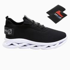 Imagem de Tênis Masculino Esporte Sem Cardaço Academia Corrida Dia a Dia + Carteira-Masculino