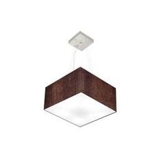 Imagem de Lustre Pendente Quadrado Md-4005 21/35x35cm Bivolt Café